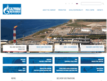 Tablet Screenshot of gazpromss.com